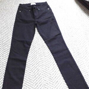 NEW PAIGE BOOTCUT BLACK JEANS SIZE 25 WAIST